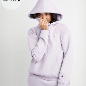 Womens Champion Hoodie Purple